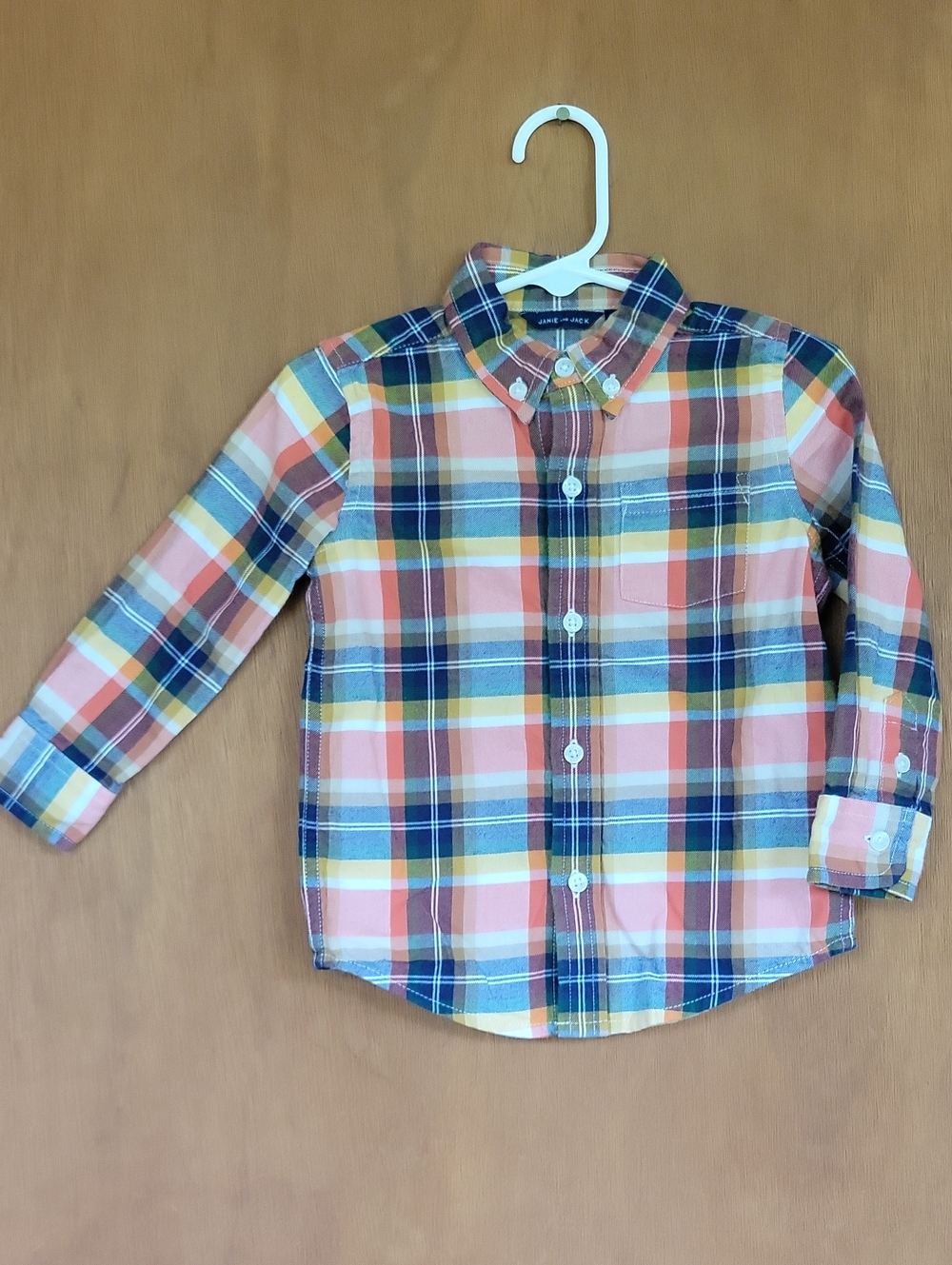 Janie and Jack Plaid Button-Down Shirt